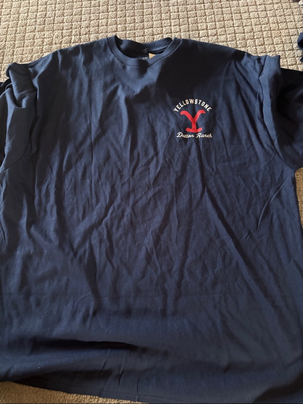 Yellowstone Dutton Ranch Navy Short Sleeve Tee